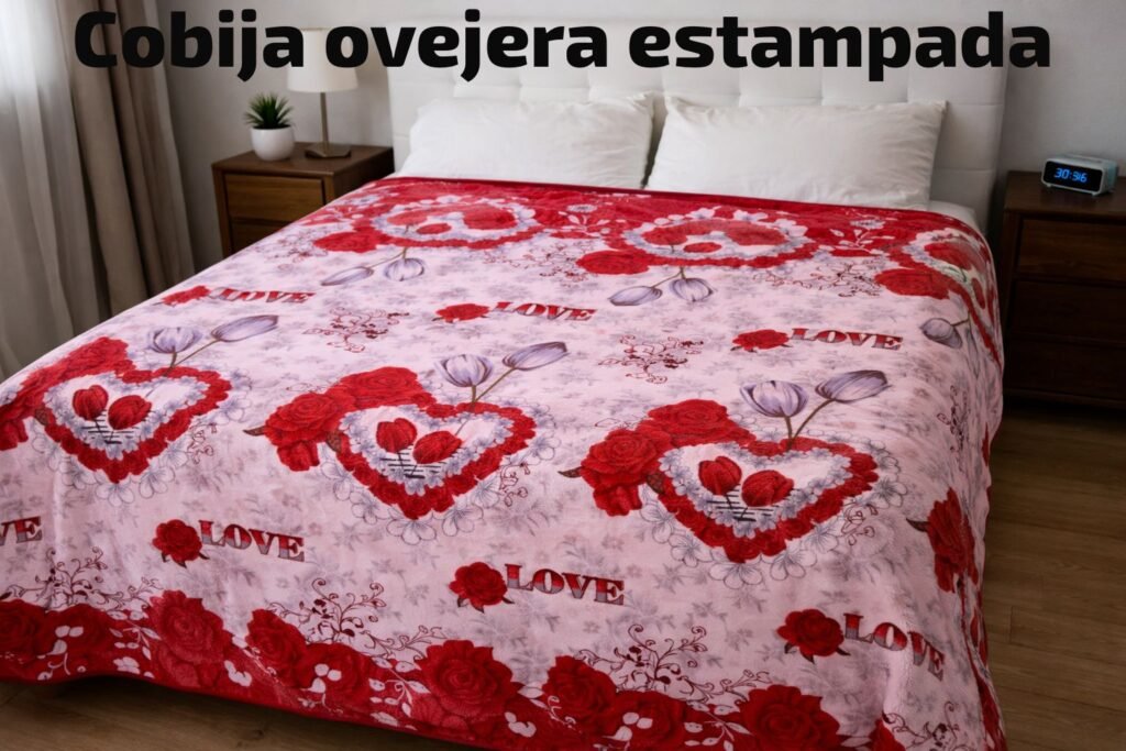 Cobija Gruesa Ovejera  Estampada