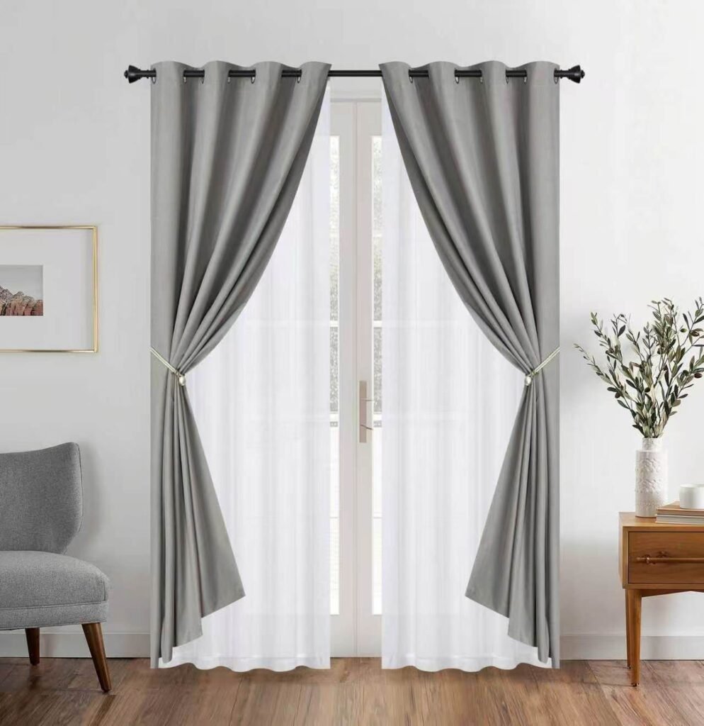 Cortinas Blackout con Velo Liso CR55B