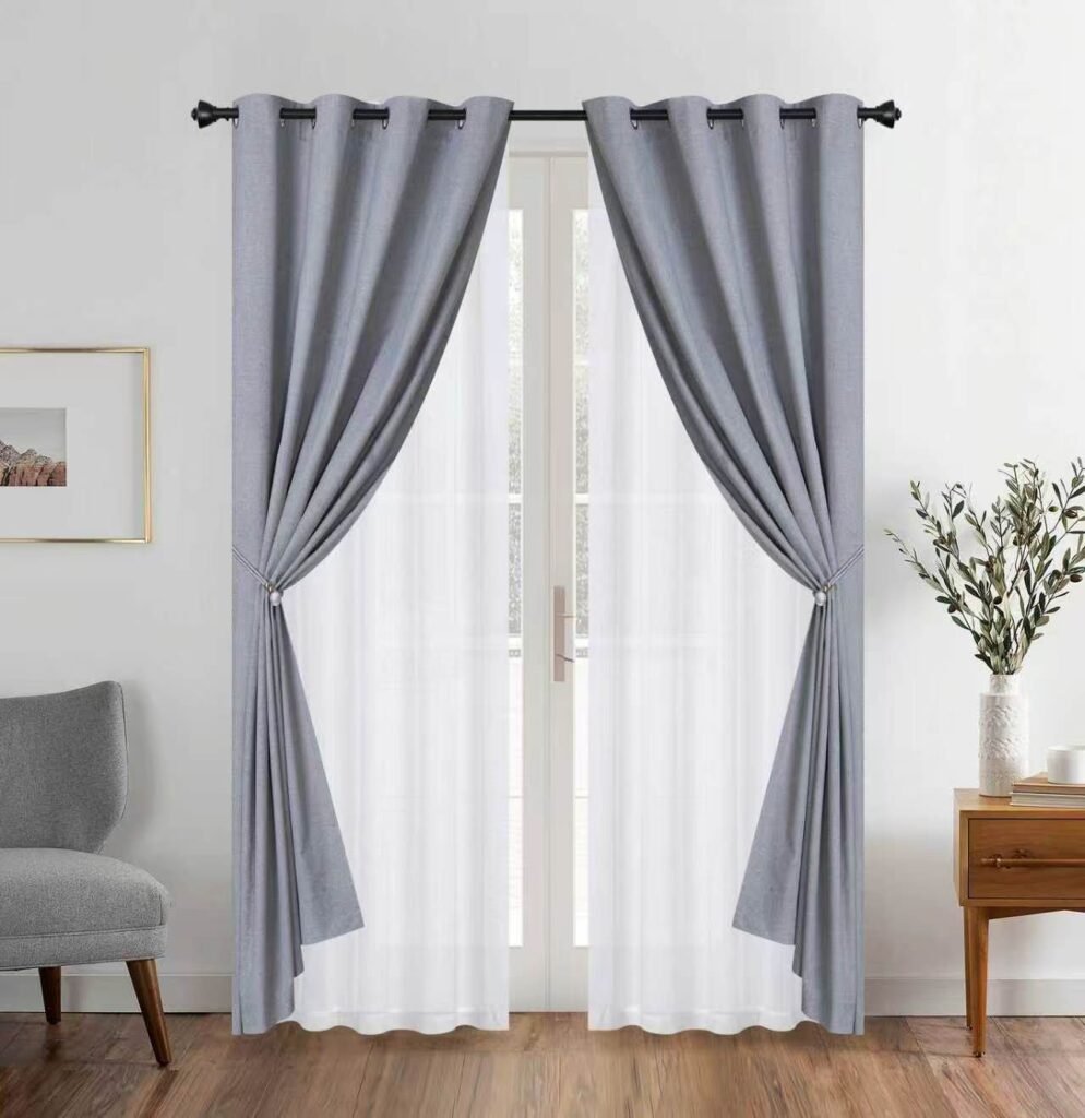 Cortinas Blackout con Velo Liso CR55B