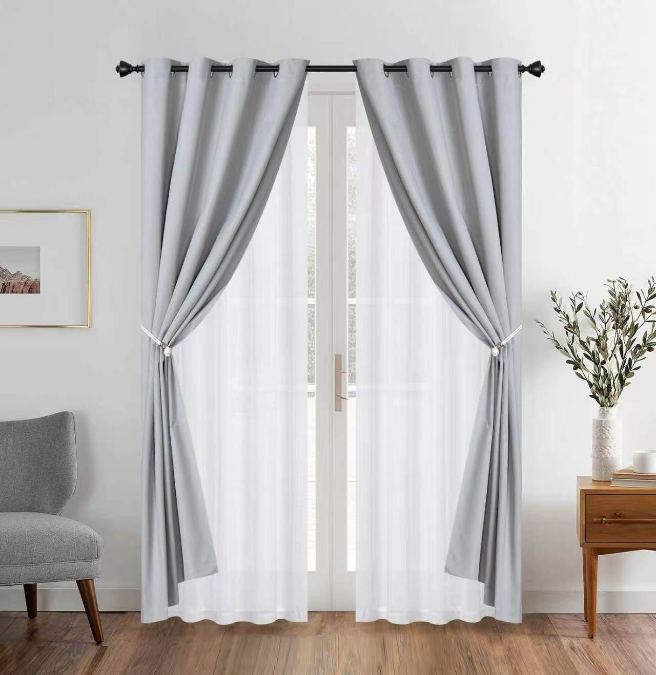 Cortinas Blackout con Velo Liso CR55B: imagen 4