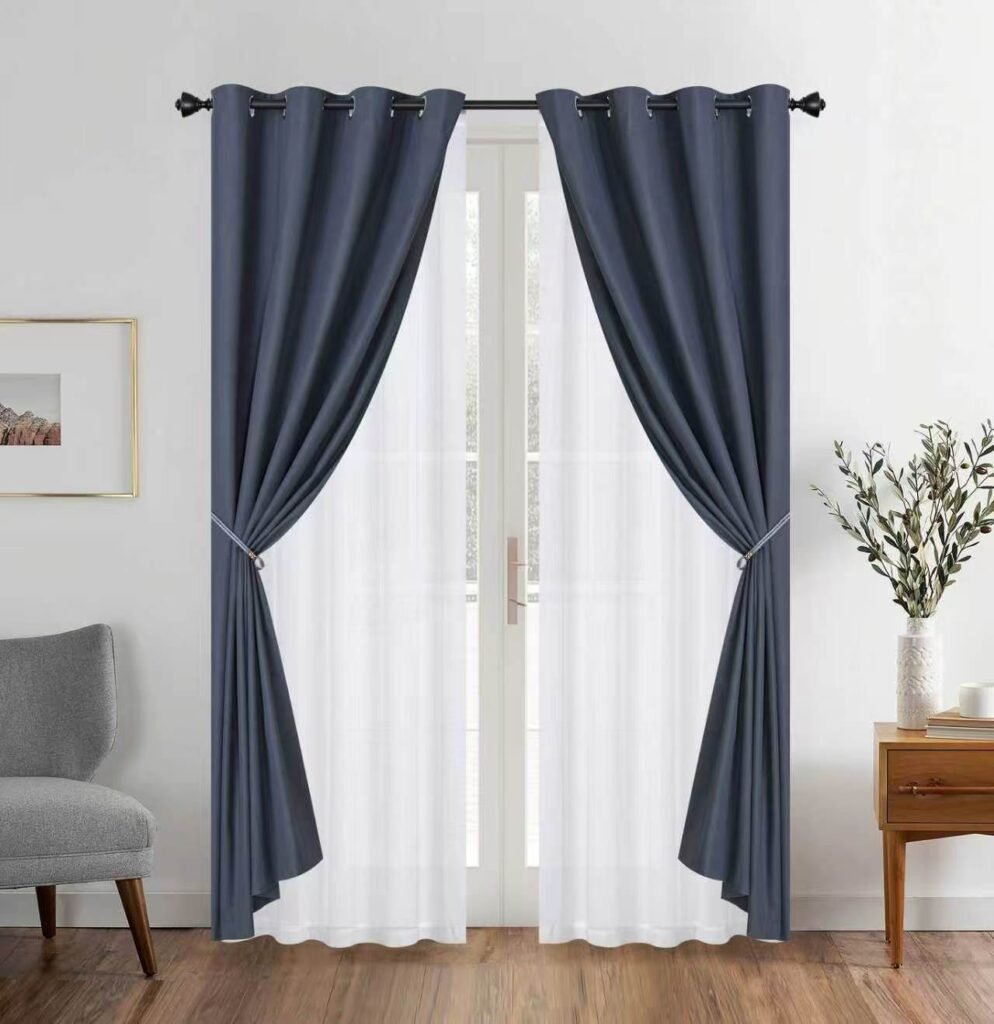 Cortinas Blackout con Velo Liso CR55B