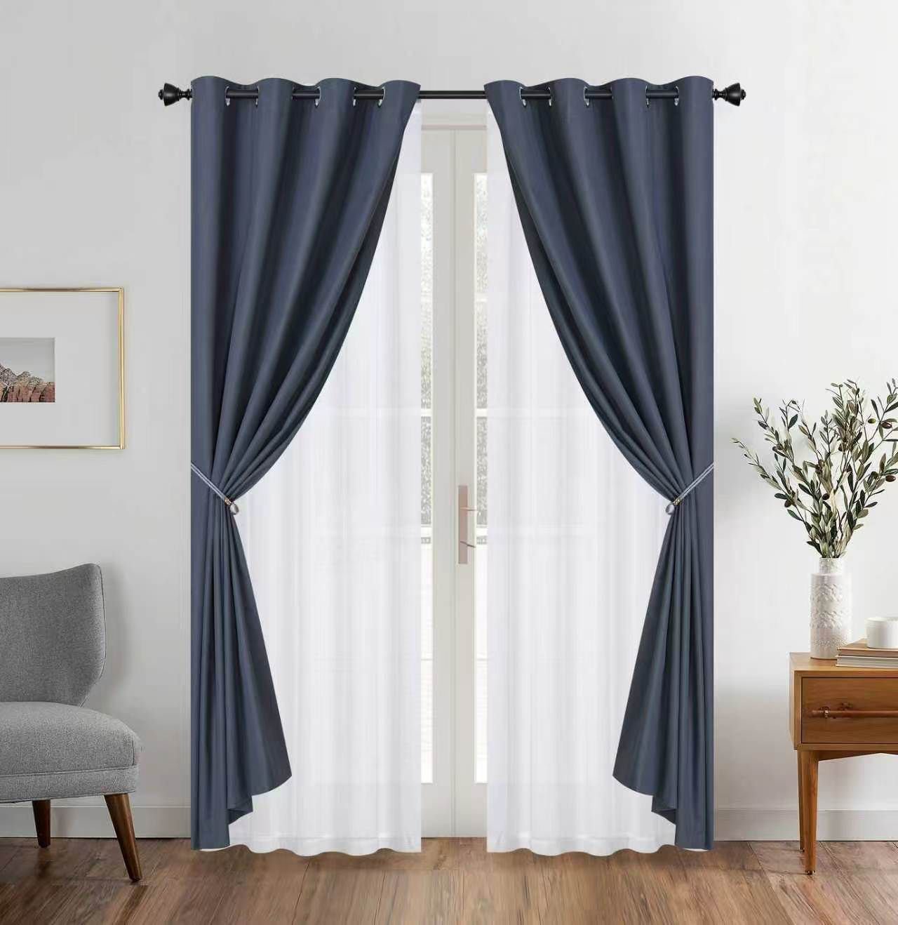 Cortinas Blackout con Velo Liso CR55B: imagen 3