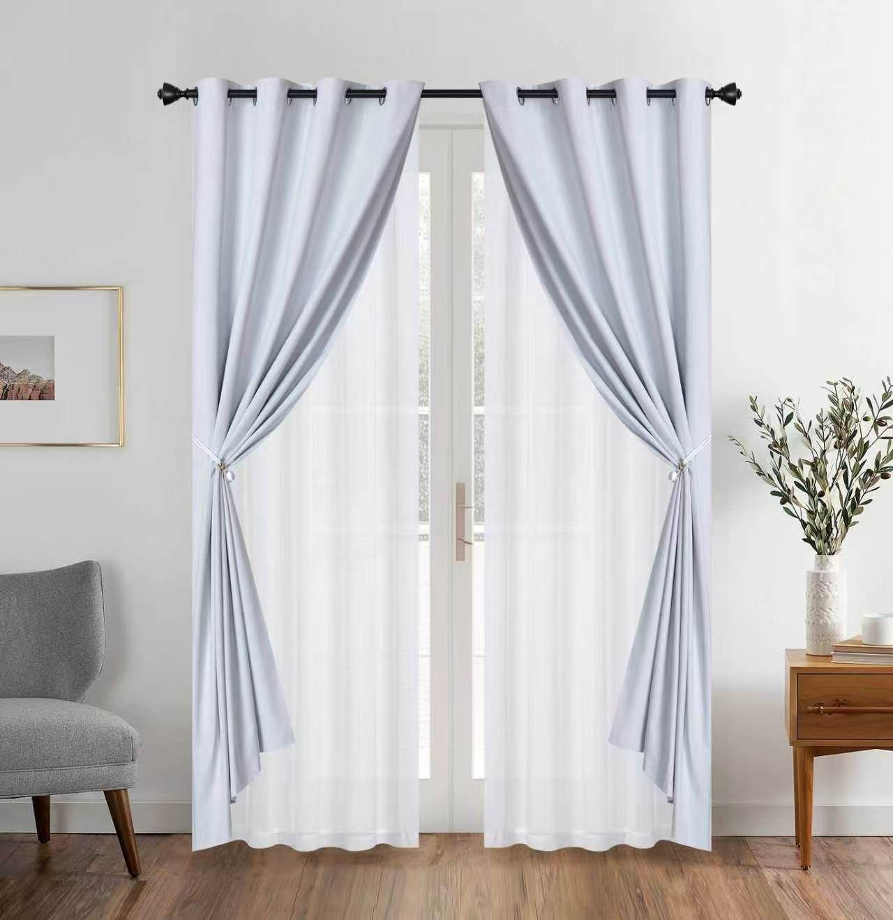 Cortinas Blackout con Velo Liso CR55B: imagen 2