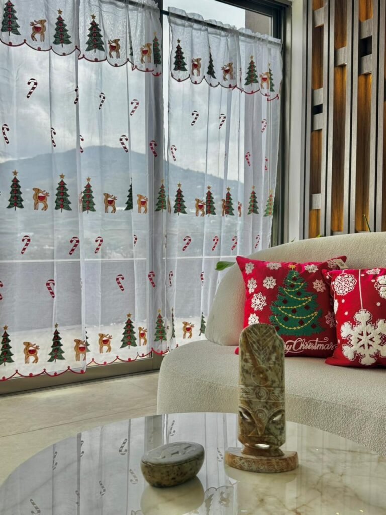 CORTINA DE VELO NAVIDAD NOELLA