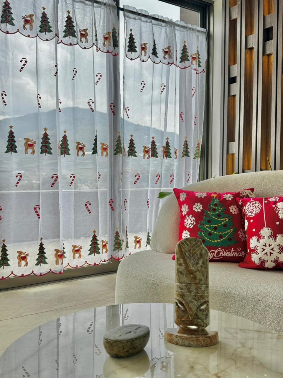 CORTINA DE VELO NAVIDAD NOELLA: imagen 1