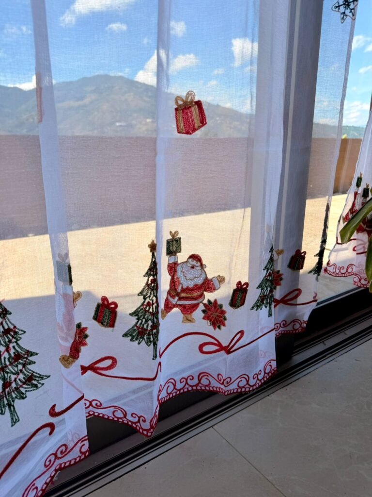 CORTINA DE VELO NAVIDAD NOELLA